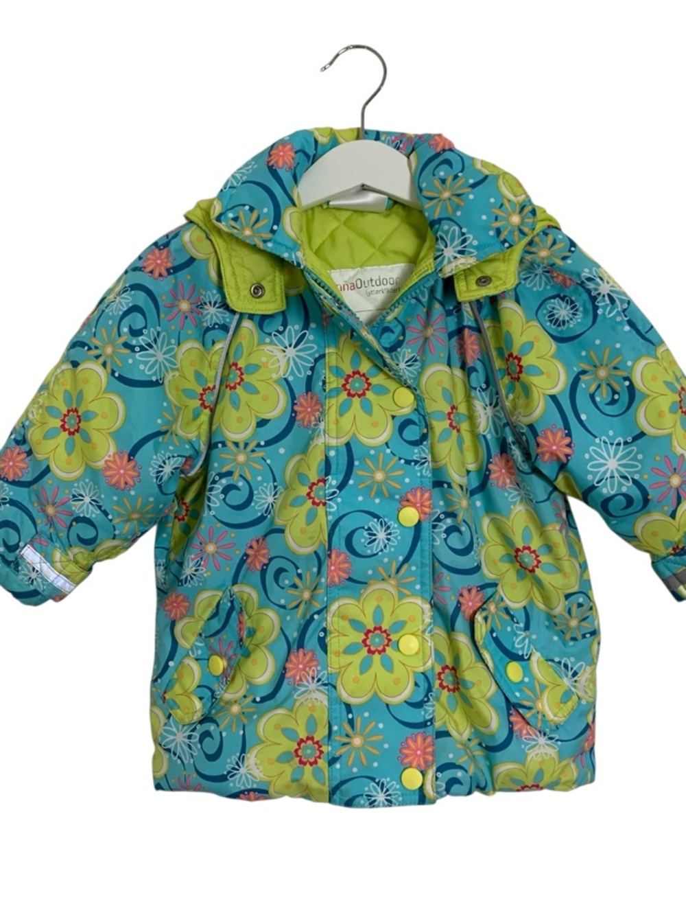 Hanna Andersson Colorful Floral Jacket Baby/toddler Size 80 18-24 Months